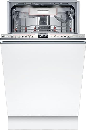 Bosch SPV6EMX05E Serie 6 Vollintegrierter Geschirrspüler 45 cm, Duo Power für beste Reinigung, Time Light, AquaStop, Active Water Technologie, EcoSilence Drive