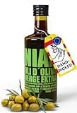 NIAN® extra natives Olivenöl 500ml [DAS OLIVENÖL DER STERNEKÖCHE] - 100% reinsortig, Arbequina Oliven der neuesten Ernte - umweltfreundliche Gourmet-Küche für daheim (vogelsichere Ernte)