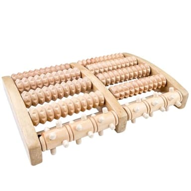 Wingluge Fußmassagegerät, Fußmassage, Fussmassageroller Holz, Massagegerät für Fersensporn, Massageroller für Füsse, Fussreflexzonenmassage Gerät, Fußroller zur Linderung Plantarfasziitis