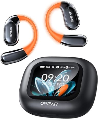 NE27 AI Übersetzer Kopfhörer in Echtzeit, Übersetzungskopfhörer für 134 Sprachen mit LCD Touchscreen, Open Ear Sprachübersetzer Kopfhörer, Kompatibel mit iOS & Android für Reisen, Business, Lernen