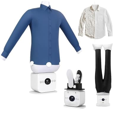 ZenSeFarin Automatischer Hemdenbügler | Bügelpuppe mit leistungsstarken 1400W | Bügelmaschine mit One Size-Ballonkörper | inklusiv Duftaufsatz | Schnell, effizient, duftend | Bügelautomat