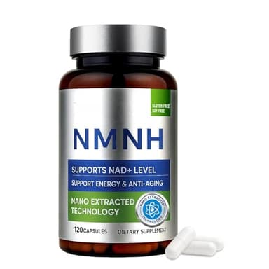 NMNH Capsules 1000 mg, Premium NAD+ Precursor for Enhanced Cellular Energy, Metabolism & Anti-Aging Support, 120 Capsules
