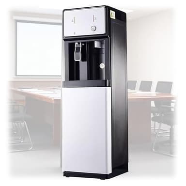Freistehender Wasserspender Mit Festwasseranschluss, 3 Temperaturstufen, Ideal for Fitnessstudios, Hotels, Restaurants, Cafés Und Büros