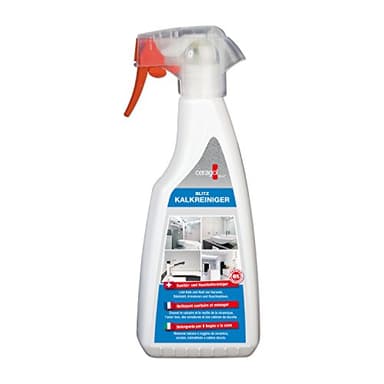 ceragol ultra Blitz Kalkreiniger - Kraft-Reiniger für Bad und Sanitär, effektive Anti-Kalk-Formel und Abperl-Effekt, 500ml Spray