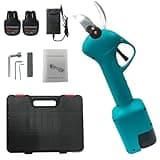 Akku Astschere Professionelle, Elektrische Gartenschere MAX 28mm Schnittdurchmesser, akku Heckenschere Baumschere für Garten, Äste, Blumenbeet, 2 x 2000mAh Batterien für 6-8 Arbeitsstunden