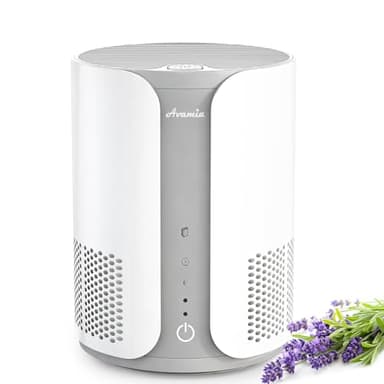 Avamia Luftreiniger mit H13 HEPA-Filter Aromatherapie-Diffusor, 3 Geschwindigkeitsstufen, Leise 22dB luftfilter zur Entfernung von Rauch, Pollen, Tierhaaren und Schuppen, Weiß
