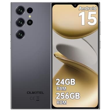 OUKITEL C61 Pro Handy Ohne Vertrag Android 15, 24GB+256GB/1TB Smartphone Ohne Vertrag, 6,88" HD+ 90Hz Bildschirm Handy 5150mAh, 13MP+5MP, Dual SIM 4G Simlockfreie Handys, NFC/Fingerabdruck/Face ID/OTG