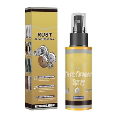Mnozreo Hocheffektiver Rostkonverter Rostentferner,Metall & Edelstahl Spray,Autorostentfernungsspray,Rost Entferner Reinigungsspray,Iron Powder Remover for Car,Mehrzweck Rostlöser Spray,100ml,1PC