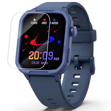 ModaWin Smartwatch Kinder Fitness Tracker Uhr Digitale Fitnessuhr mit Schrittzähler, 24/7 Puls, IP68 Wasserdicht, Schlaf-Monitor, Wecker, Geschenk für Kinder Mädchen Jungen 6-16 (Blau)