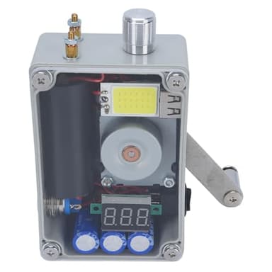 Handkurbel Notstromgenerator mit Tragbarem USB Ladegerät Cob Light LCD Voltmeter Beleuchtung Zündintegrationsdesign für Camping Notfallüberleben Im Freien