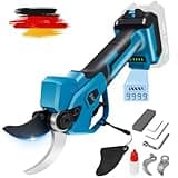 VKE Akku Astschere Max 40mm Schneiddurchmesser mit LED, 600W ProfessionelleSchnurlose Elektrische Gartenschere Anzeige Kompatibel mit 18V Akku Akku Gartenschere(Batterie nicht Enthalten)