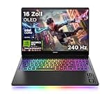 HP Omen MAX Gaming Laptop | 16 Zoll UWVA 2.5K OLED Display 240Hz | Intel Ultra 9-275HX (24C) | NVIDIA GeForce RTX 5090 24GB VRAM | 64 GB DDR5 RAM | 2 TB SSD | Windows 11 | QWERTZ | Alu Shadow Black