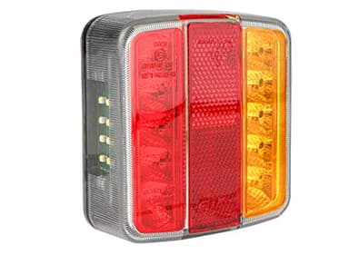 LAS 10105 LED-Rückleuchte Anhänger, 12 V, mit Kennzeichenbeleuchtung, Schwarz