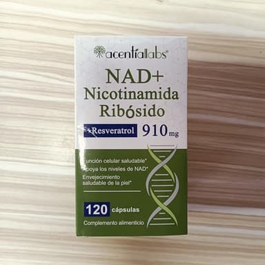 NAD-Ergänzung, Nicotinamid-Ribosid (NAD), 910 mg NAD+-Booster, Zellenergie und Anti-Aging. Vegan, sicher und gentechnikfrei (120 Stück)