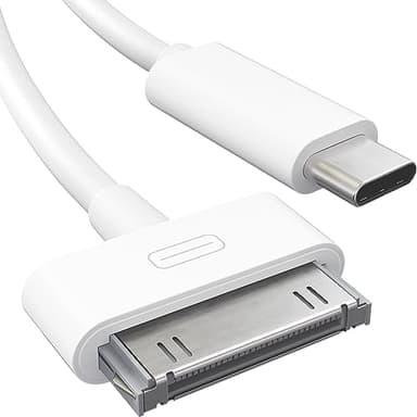 KabelDirekt – 30-Pin auf USB-C Adapter Kabel für iPhone, iPad, iPod – 1m (Next-Generation- Datenkabel/Ladekabel/Sync-Kabel von USB-C auf Dock Connector für iPhone 4S/4/3G/3/1, iPad 3/2/1, iPod, weiß)