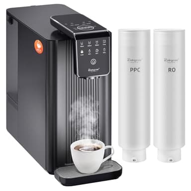 Darlingcare Osmoseanlage Trinkwasser Auftisch Umkehrosmoseanlage Trinkwasser Sofortiger-heiß Wasserspender 6-Fach Umkehrosmose Filterung Echtzeit TDS-Monitor 3:1 Rein zum Abfluss Küche Büro Wohnmobil