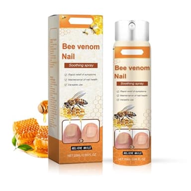 Propolis Nagelserum, Bienengift Nagel-Reparatur Spray, Sanfte Pflege Eingewachsener Nägel und Saubere Fußnägel, Stärkt die Nägel, Spendet Tiefenwirksam Feuchtigkeit, Verbessert das Aussehen (1stück)