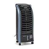 Klarstein Luftkühler mit Wasserkühlung, 4-in-1 Verdunstungskühler, Luftbefeuchter, Ventilator & Nachtmodus, Mobile Klimageräte Luftkühler mit 6L Tank, 65 Watt Air Cooler, 444 m³/h Luftstrom
