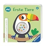 Ravensburger Play+ schütteln, rasseln, spielen: Erste Tiere, Baby-Buch ab 6 Monate