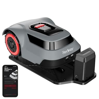 Redkey MGC500 Mähroboter Rasenmäher Roboter - Max.800M² Akku Rasenroboter Kabelbruch Finden Intelligente Schneidenhöhe APP Steuerung Rasenmäherroboter Steigleistung 45% Automatisch Leise