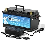 KEPWORTH 12V 100Ah LiFePO4 Batterie, 100A BMS, 4000-15000 Zyklen Deep Cycle Lithium Akku, Perfekter Ersatz für Blei-Säure Batterien für Wohnwagen, Camping, Boote, Wohnmobile, Solaranlage