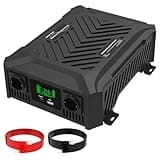DATOUBOSS Universeller Doppel Spannungswandler 12V/24V auf 230V 1200W/2300W, Wechselrichter Reiner Sinus 2000W/4000W Spitzenleistung, mit intelligentem Erkennungssystem & LCD Display & 2 EU Steckdose