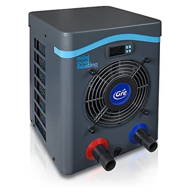 Gre HPM20 – Mini-Wärmepumpe für Aufstellpools bis zu 20 m³, Heizsystem für Aufstellpools, Farbe Grau