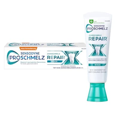 Sensodyne ProSchmelz Repair Zahnpasta, tägliche Zahnpasta mit Fluorid, 1x75ml, repariert nachweislich durch Säuren geschwächten Zahnschmelz
