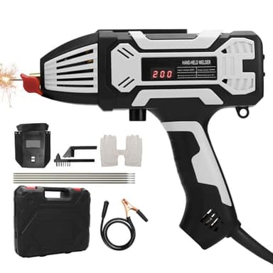 FormiPow Tragbares Handschweißgerät 220V, ARC Elektroden Schweißgerät mit IGBT-Wechselrichter, laser schweißpistole für Schweißstäbe 3/32-1/8 (2.5-3.2 mm), Lichtbogenschweißgerät (Grau)