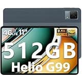 DOOGEE T40 Tablet 11 Zoll Android 14 Helio G99 Tablet PC,20GB RAM 512GB ROM(2TB TF), 2.5K Display Gaming Tablets, 8580mAh Akku, Drawing Tablets LTE 16MP+8MP 4G Dual SIM/Face ID/TÜV/GPS/Widevine L1