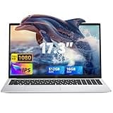 ACEMAGIC 17,3 Zoll Laptop, 16 GB DDR4 512 GB SSD, lntel N-97 Prozessor bis zu 3,6 GHz Laptop Computer,Deutscher Tastaturschutz,WiFi,BT5.0, 3 x USB 3.2, 180° Öffnen und Schließen