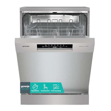 Gorenje GS642E90X Freistehender Geschirrspüler, 60 cm, 13 Maßgedecke, Total AquaStop, vollständiger Überlaufschutz, Hygiene Programm, SpeedWash Funktion, Selbstreinigung, UltraClean Besteckkorb