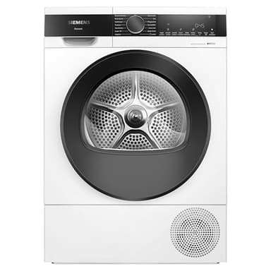 Siemens WQ45G2D00 iQ500 Wärmepumpen-Trockner 9 kg, speedPack - Zeit sparen, Selbstreinigender Kondensator, autoDry - schonendes und präzises Trocknen, Halbe Beladung