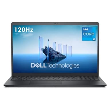Dell 15 Laptop DC15250 15.6 Inch FHD (1920 x 1080) 120Hz, Intel Core i5-1335U, Intel UHD Graphics, 16GB DDR4 RAM, 512GB SSD, Windows 11 Home, QWERTZ Keyboard - Black