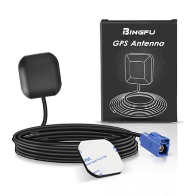 Bingfu GPS Antenne Auto Fakra C wasserdichte Aktive Navigation Autoantenne für Auto Stereo Head-Unit Navigationssystem Modul LKW Marine Boot GPS Tracker Locator Echtzeit Tracking-Gerät