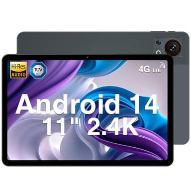 DOOGEE T30SE Android 14 Tablet 11 Zoll 9GB RAM +128GB ROM(2TB TF) 2.4K IPS Großes Display Gaming Tablet Android, 8580mAh, Dual 4G LTE 5G WiFi, 13MP+5MP, Octa-Core Telefonanruf Funktionalität Tablets