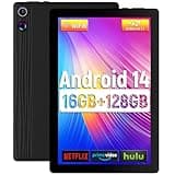 Tablet, Android 14 Tablet 11 Zoll, 16(4+12) GB RAM 128GB ROM 1TB TF Expandable, Widevide L1, Octa-Core Processor, 1280 * 800 IPS HD Touchscreen 6800mAh Akku WiFi 6 BT 5.3 Dual 5MP+8MP Kamera