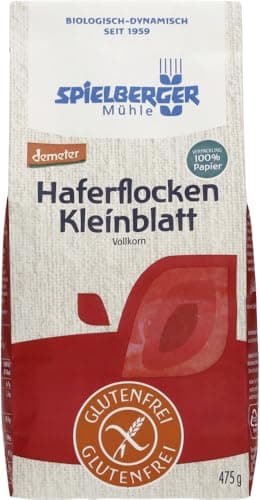 Spielberger Bio Glutenfreie Haferflocken Kleinblatt, demeter (6 x 475 gr)