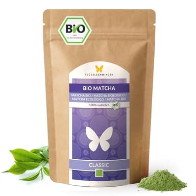 100g BIO Matcha Tee CLASSIC, 100% Matcha-Tee ohne Zusätze, traditionell in Steinmühlen gemahlen, Pulver