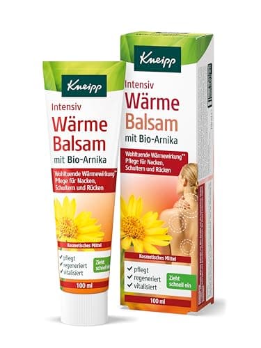 Kneipp Wärmebalsam mit Arnika - wohltuend nach körperlichen Aktivitäten - Wärmewirkung dermatologisch bestätigt - für Nacken, Schultern und Rücken - 100ml