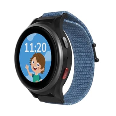 ANIO 6 wasserdichte Kinder-Smartwatch - mit GPS Tracker & SIM, Anrufe, Nachrichten, SOS, Schulmodus, Schrittzähler - ohne SIM-Karte, blau