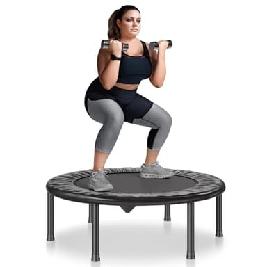 VEVOR Faltbares Mini-Trampolin Fitness-Rebounder 934 mm, 100 kg belastbares Trainingstrampolin, Rebounder Sport Trampolin für Erwachsene für Indoor-/Gartentraining