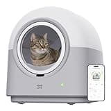 ABRCT Selbstreinigende Katzentoilette PRO, Katzenklo Selbstreinigend XXL, Wägbar, Hygienisch, Geruchsneutral, APP-Steuerung, Große Fassungsvermögen für Mehrere Katzen, mit Katzenklo Matte