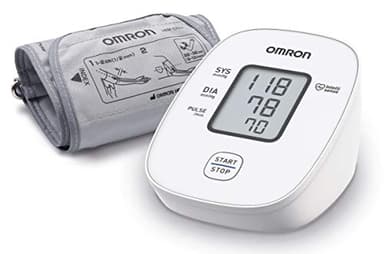 OMRON X2 Basic – Klinisch validiertes automatisches Oberarm-Blutdruckmessgerät | Erkennung unregelmäßiger Herzschläge | mit Manschettensitzkontrolle | einfache Einknopfbedienung | 22-32cm