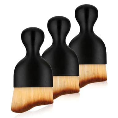 Cobee 3PCS Auto Innenreinigungsbürste – Keine Kratzer, Auto Reinigungsbürsten Staubwedel mit weichen Borsten Auto Detaillierungsbürste Armaturenbrett Staubentfernungsbürsten (Stil A)