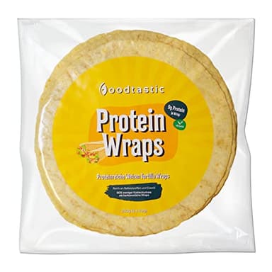 Foodtastic Protein Wraps 5x240g, High Protein Tortilla, 22% Protein und nur 11% Carbs, eiweißreicher und kohlenhydratarmer Weizentortilla