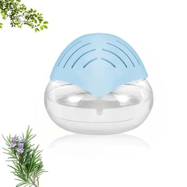 Lufterfrischer Raumluftreiniger - Airbowl Luftreiniger bis 100 m², Luftfilter, Air Purifier, Air Purifier and Humidifier 2 in 1, Luftreiniger Raucherzimmer, Raumluftreiniger, Unter 36 dB (Himmelblau)