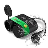 Nous A4Z Zigbee Steckdose Outdoor - Aussensteckdose wasserdicht mit stromzähler. Alexa zubehör stecker 230V Tuya Smart Life Google Home Assistant mehrfachstecker schwarz matt 16A IP44 doppelsteckdose