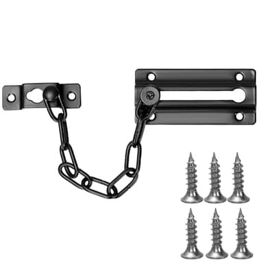 Tür Sicherheitskett Edelstahl Türkette Sicherheitsschloss Mit 6 Schrauben Türkettenschloss Tür Latch Guard Kette Für Haus, Hotel, Innentüren Und Fenster