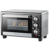 Mini Backofen 15 Liter | Pizzaofen | Minibackofen | 60 min Timer | 100°-230°C | 1200 Watt | Backofen | Krümelblech | Mini Oven | Camping Ofen | Kleiner Backofen | Energiesparend